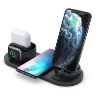 Hot Selling Amazon Latest Gadgets 4 In 1 Fast Wireless Apple Charging Stations for Multiple Devices Charger Dock